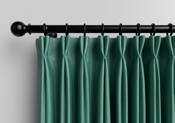 Akoya Faux Silk, Lustre Emerald Green - Made to Measure Curtain - Image 10